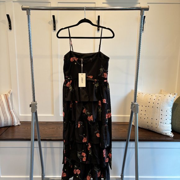 LIKELY Tiered Black Ruffle Sharon Dress - Picture 7 of 9